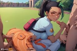 nemona (pokemon) from nintendo by rule34lab