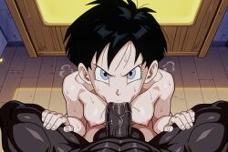 1boy 1girls ai_generated cheating cheating_girlfriend dark-skinned_male dark_skin dragon_ball dragon_ball_z ikntlive interracial interracial_sex male mr_popo netorare ntr tagme videl videl_(short_hair)