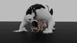 3d_animation 3d_model all_fours animated animated blender_(software) blender_cycles canine_penis doggy_style dominant_male duo duo_focus female huge_balls huge_cock huge_cock human human_penetrated interspecies knot knotted_penis larger_male looping_animation male male/female monster monster_cock monster_on_female nude_female sex sex_from_behind size_difference smaller_female submissive_female teratophilia vaginal_penetration vaginal_penetration vaginal_sex