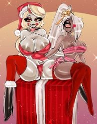 charlie morningstar (hazbin hotel) from christmas by bitterbunz
