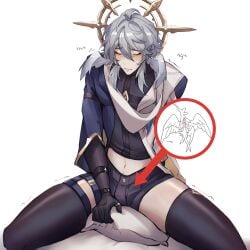 cuntboy gay honkai:_star_rail pillow_humping sunday_(honkai:_star_rail) vagina