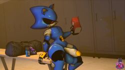 1boy 3d 3d_animation 3d_model animated big_balls big_penis blue_body blue_fur furry locker_room looking_at_penis maintenance male male_only metal_sonic no_sound oil oiling qualske98 red_eyes robot robot_anthro solo solo_focus solo_male sonic_(series) sonic_the_hedgehog_(series) thick_thighs thrusting thrusting_forward video