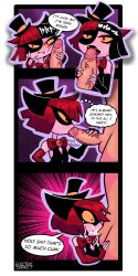 background character from hazbin hotel by electricsnake1