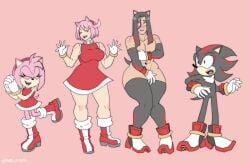 2boys 2d 2girls ahoge amy_rose animal_ears arc_system_works big big_ass big_breasts big_thighs black_hair blush blush_lines closed_eyes cosplay covering crossover dress ear elphelt_valentine fangs femboy femboy_on_female feminine_male fighting_game furry furry_female furry_male gloves goth guilty_gear guilty_gear_strive hedgehog hedgehog_girl long_hair mr_foxy15 muscular muscular_male naked naked_female otoko_no_ko pink_hair quills red_eyes sega shadow_the_hedgehog shoes short_hair socks sonic_(series) sonic_the_hedgehog_(series) spikes testament_(guilty_gear)