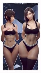 2girls 3d 9:16 animated big_breasts black_thighhighs blacked blacked_(phrase) blacked_clothing bra breast_envy breasts cheating cleavage final_fantasy final_fantasy_vii gladionanimated large_breasts light-skinned_female light_skin medium_support_(meme) multiple_girls panties raceplay shorter_than_10_seconds small_breasts square_enix tagme thick_thighs thighhighs tifa_lockhart vertical_video video wide_hips yuffie_kisaragi