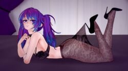 1girls choker fansly female female_only goth goth_girl heels hightlights igneuzz lace_pantyhose_hooked_on_heel_(meme) lewd melody_(projektmelody) melody_(projektmelody)_(mall_goth) multicolored_hair projektmelody purple_hair sexy sexy_pose tagme trend twintails virtual_youtuber vtuber vtubers