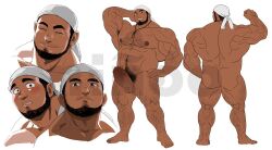 1boy abs absol_(dkqthf) arm_behind_head arm_hair armpit_hair armpits arms_up ass ass_cleavage back balls bandana bara beard beefy biceps big_areola big_ass big_penis blush breasts broad_shoulders brown_eyes brown_hair chest_hair chinstrap_beard closed_eyes collarbone completely_nude daddy dark_skin dat_ass dilf embarrassed erection facial_hair foreskin gay girthy_penis grin happy_trail hi_res huge_cock hunk jewelry large_testicles laugh leg_hair male male_focus male_only manly mature_male muscles muscular muscular_arms muscular_ass muscular_back muscular_legs muscular_male muscular_neck muscular_thighs mustache_stubble neutral_expression niñoo nipples nose nude pecs pendant penis penis_bigger_than_head pubic_hair quadriceps rai_bolim reference_sheet ring shocked simple_background simple_shading six_pack smile solo standing stomach_hair stubble testicles thick thick_arms thick_eyebrows thick_legs thick_penis thick_thighs thighs tough_guy triceps uncensored veins veiny_arms veiny_legs watermark white_background white_bandana yaoi