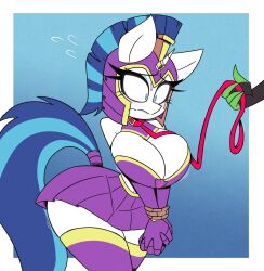 big_breasts breasts equine female friendship_is_magic leash my_little_pony nelljoestar shining_armor_(mlp) tagme