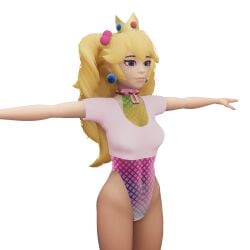 3d alpha_channel bimbo bimbo_peach_(monstrousfrog) blue_eyes eatyourdessertfirst for_sticker_use mario_(series) no_background png princess_peach slutty_outfit sticker_template t-pose transparent_background transparent_png twintails