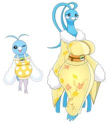 2022 2girls altaria anthro anthrofied avian avian_humanoid beak big_breasts bird_humanoid blue_body breasts clothed_pokemon dotted_eyes dragon_type dress evolution evolutionary_family female female_only flying_type game_freak generation_3_pokemon huge_breasts kimono mouth_open nintendo normal_type pokemon simple_background swablu tagme twitter urusee584 voluptuous voluptuous_female white_background white_beak white_cheeks wink