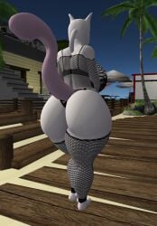 big_ass big_breasts breasts bubble_butt female ferialexonar huge_ass mewtwo non-human_bra pokemon pokemon_(species) tagme thick_thighs wide_hips