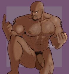 bald balls bandai_namco bara big_balls big_penis craig_marduk erickbsan gay hairy male male_only muscles muscular penis solo solo_male spread_legs tattoo tekken wrestler