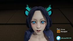 3d animated demon_slayer eye_contact female kanzaki_aoi_(kimetsu_no_yaiba) kimetsu_no_yaiba mp4 pov pov_eye_contact rosema98833390 sound tagme tits video