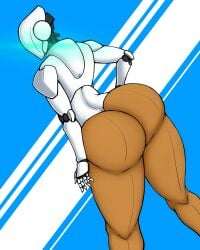 android ass big_ass faceless faceless_character faceless_female hands_on_hips haydee haydee_(game) humanoid lights robot robot_arms robot_girl solo standing the_boi_in_box thick_ass thick_thighs