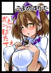 1girls akure_ekuto big_breasts hatate_himekaidou tagme touhou