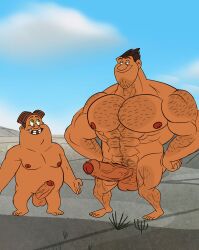 balls dawn_of_the_croods duo edit edited editfag erection father father_and_son gay genitals grug_crood hairy hairy_chest hairy_legs hairy_male male male/male male_only penis retracted_foreskin screencap screenshot screenshot_edit son the_croods thunk_crood uncut unknown_artist yaoi