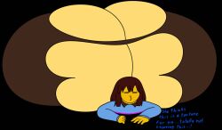 2girls annoyed ass_expansion big_ass chara colossal_ass deepmeep enormous_ass frisk giant_ass gigantic_ass huge_ass humongous_ass hyper hyper_ass kissy_face large_ass massive_ass multiple_girls sitting_on_person thick_ass torn_clothes undertale undertale_(series) wardrobe_malfunction