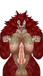 <3_eyes 1futa ahe_gao animal_genitalia animal_penis anthro balls big_balls big_breasts breasts brown_balls brown_body brown_fur canid canine canine_penis female fur futanari genitals gynomorph heart herm heterochromia intersex knot knotted_tapering_penis looking_pleasured mammal marcy's_lewd_images marcy_(marcy's_lewd_images) muscular muscular_female penis red_body red_fur solo teats teeth thick_thighs tongue tongue_out were werecanid werecanine werewolf wide_hips