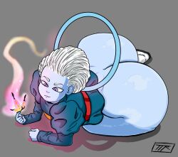 1boy angel angel_(dragon_) big_ass big_butt butterfly daishinkan digital_media_(artwork) dragon_ball dragon_ball_super femboy grand_priest gray_background hi_res highres kojoarts male_focus male_only naughtypaw_(artist) solo_male teapot_(body_type) ttherandom tthrandom tthrandom_rp