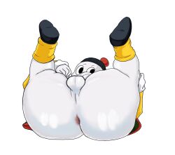 1boy big_ass big_butt bottomless chiaotzu digital_media_(artwork) dragon_ball dragon_ball_(classic) dragon_ball_super dragon_ball_z dumptruck_ass femboy hi_res highres kojoarts legs_up lying_down lying_on_back male_focus male_only naughtypaw_(artist) solo solo_male teapot_(body_type) ttherandom tthrandom tthrandom_rp white_background white_skin