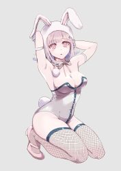 breasts bunny_ears bunny_girl bunnysuit danganronpa danganronpa_2:_goodbye_despair female_only large_breasts mole mole_on_breast nanami_chiaki sketti smooth_skin super_danganronpa_2 thick_thighs thighs