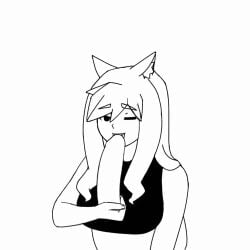 1girls all_the_way_to_the_base animal_ears animated brown_eyes brown_hair cat_ears cat_tail cute_fang dbagdraws deepthroat dildo eyes_closed fellatio female fluffyearedfox fox_ears fox_girl fox_tail freckles fringe kneeling long_hair looking_at_viewer mp4 no_sound oral oral_sex petite red_eyes ruby_(dbagdraws) sex_toy tagme teenager throat_bulge throat_training uncensored video wink