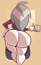 1girls big_ass big_butt bottomless bottomless_skirt bubble_butt butt_crack disney disney_channel eda_clawthorne exposed_ass exposed_butt female female_focus female_only long_hair mug mythabyss skirt skirt_lift skirt_up smooth_skin the_owl_house thick_thighs upskirt wide_hips