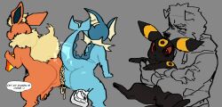 anthro big_ass bubble_butt eeveelution flareon goon_(goonie_san) goonie-san goonie_v huge_ass pokémon_(species) pokemon tagme umbreon vaporeon