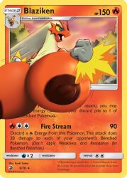 big_breasts blaziken blonde_female breasts breasts_bigger_than_head edit female huge_breasts hyper non-human_areolae pokemon pokemon_(species) pokemon_card pokemon_trading_card_game tagme trading_card zanbonsen