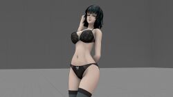 bra fubuki_(one-punch_man) one-punch_man panties posing serasvic standing