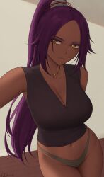 shihouin yoruichi from bleach by zaphn