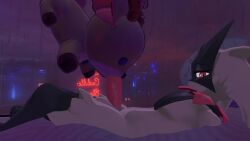 3d anthro anthro_male anthro_only blowjob furry furry_male furry_only generation_9_pokemon male male_focus male_only meowscarada nintendo pokemon pokemon_(species) solo solo_male source_request toy vrchat