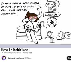 english_text huge_breasts jaiden_animations text useless_clothing youtube youtuber