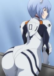 1girls ass bodysuit hera_(hara0742) neon_genesis_evangelion rei_ayanami