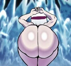 1girls animated arms_up ass ass_clapping ass_shake ass_slap audionsfw big_ass bottom_heavy bouncing_ass breasts clapping_cheeks dat_ass fat_ass female female_only hands_behind_head huge_ass ice jiggle jiggling_ass jujutsu_kaisen large_ass looking_at_viewer looking_back massive_ass no_sound nude nude_female pale-skinned_female pale_skin shaking_ass sinisterbart_(artist) slapping_ass slapping_own_ass solo sound sound_edit sound_effects sound_warning tagme thick_ass thick_thighs twerking uraume video white_hair wide_hips