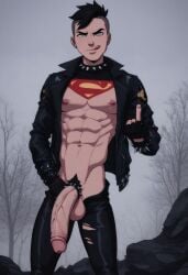 1boy ai_generated dc_comics male male_only solo superboy superboy_(conner_kent) superboy_(dcamu) superboy_(young_justice) tagme twink young_justice