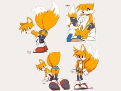 anal anal_sex anthro ass belt bent_over canine chest_tuft color ear_tuft femboy feminine_male fox fur furry girly hedgehog male_only miles_prower multiple_tails onta penetration sega sonic_(series) sonic_the_hedgehog tail tails wallpaper