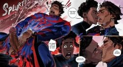 anal anal_sex balls bara big_balls big_penis cum daddy erection gay gay_anal gay_sex genital_fluids kbmon male male/male male_only manly marvel mature_male miguel_o'hara miles_morales miles_morales_(spider-verse) muscular_male orgasm penetration penis sex spider-man spider-man:_across_the_spider-verse spider-man_(series) spider-man_2099