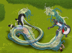 2009 absorbing asphyxiation blob bones breasts digestion drowning female furry goo_girl goo_uvuzi hybrid male naga nude skunk skunkhase strega uvuzi vore