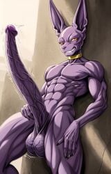 ai_generated beerus big_balls big_penis cocky69 dragon_ball_super excessive_size hyper_penis long_penis muscular veins_on_dick veiny_penis