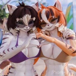 alyia_(dividebyzero) big_breasts bikini breasts cleavage dividebyzero female furry huge_breasts tagme thick_thighs wide_hips