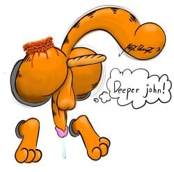 anthro artist_alexdrawsx garfield_(series) garfield_the_cat hi_res male solo