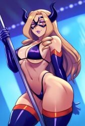 female_only mount_lady my_hero_academia stripper stripper_pole tagme