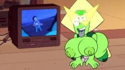 ahe_gao dildo editiorl huge_breasts peridot_(steven_universe) steven_universe