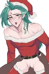 blush christmas_outfit cuntboy gay intersex mobile_legends mobile_legends:_bang_bang pussy suyou_(mobile_legends) vaginal_penetration yaoi