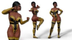 1girls 3d athletic athletic_female big_breasts black_hair bloodblade21 brown_body brown_hair brown_skin buff cleavage dark-skinned_female dark_skin edenian female female_only fit fit_female fully_clothed huge_breasts human humanoid kunoichi large_breasts legs midway mortal_kombat mortal_kombat_4 mortal_kombat_gold muscles muscular muscular_female netherrealm_studios ninja pose posing simple_background skimpy skimpy_clothes solo tanya_(mortal_kombat) thick_legs thick_thighs toned toned_female top_heavy wide_hips