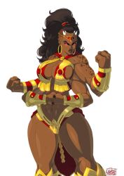 1girls 2d 4_arms absurd_res artist_name athletic athletic_female big_breasts black_hair bracelet breasts busty cleavage dark-skinned_female dark_skin female female_focus female_only hair horns hourglass_figure humanoid large_breasts legs lips long_hair midway monster_girl mortal_kombat mortal_kombat_armageddon multi_arm multi_limb navel netherrealm_studios outworld outworlder red_eyes sheeva shokan sideboob sling_bikini solo thick_legs thick_thighs thighs tovio_rogers watermark wide_hips