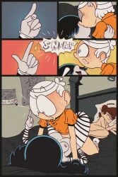 anoningen armwear clothing exposed_torso female human hypnosis incest leg_lock legwear lincoln_loud lucy_loud lynn_loud male pale_skin the_loud_house vaginal