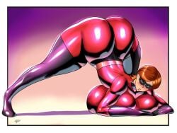 ass ass_focus ass_up big_breasts big_butt breasts brown_hair bubble_butt disney elastigirl fat_ass helen_parr heroine huge_ass huge_breasts jack-o_pose large_ass large_breasts massive_breasts mature_female milf mother pixar pose posing smooth_skin superheroine tesan the_incredibles thick thick_ass thick_hips thick_legs thick_thighs voluptuous wide_hips