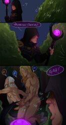 aerendir anal_sex anal_sex blackwald blonde_hair chrileon elf forest_background funny gay gay_couple gay_sex lore_characters twilight_force warlock white_hair